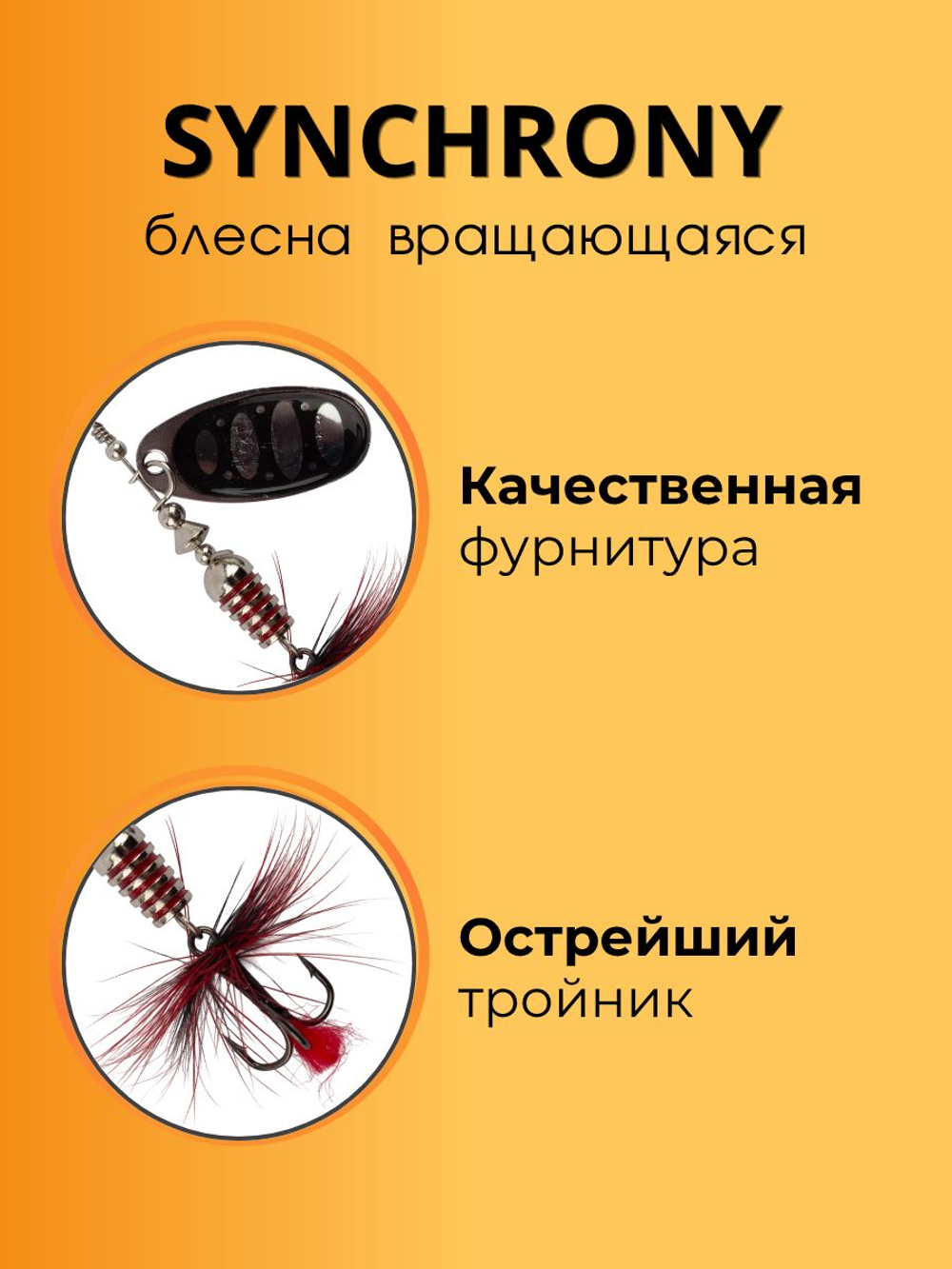 Блесна вращающаяся Synchrony 11 г цвет #4.0 002