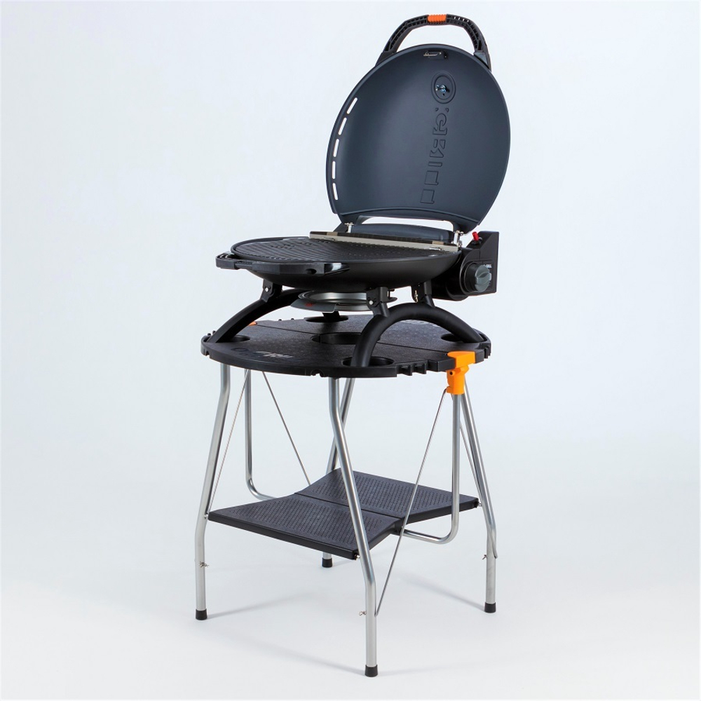 Гриль газовый O-GRILL 700T bicolor черный-золотистый (в комплекте адаптер тип А)
