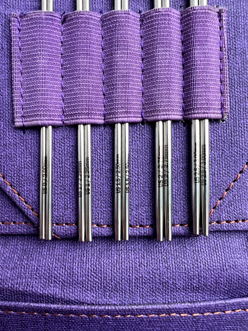 Набор съемных укороченных спиц 9см/9пар Flight Standard Purple Lykke