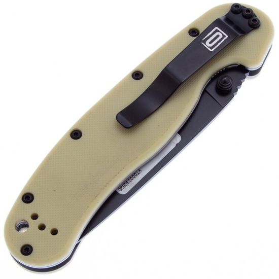 Складной нож Ontario RAT 1 Folder ONT/8868TN c клинком из стали D2, рукоять GRN