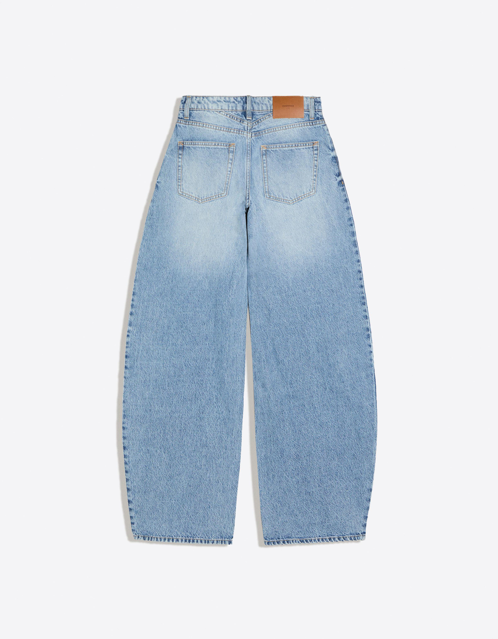 Женские джинсы barrel с высокой посадкой - BERSHKA