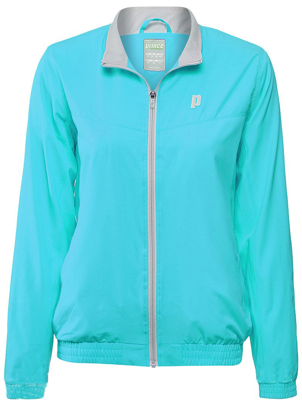 Женская Кофта теннисная Prince Full Zip Warm-Up Jacket - небесный
