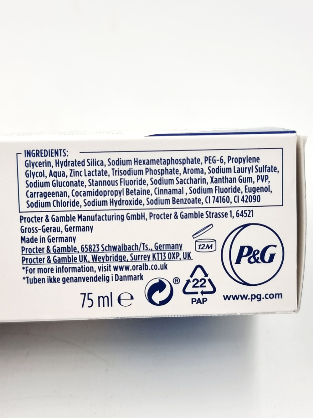 Зубная паста Gum&Enamel Repair Whitening 75 мл (Германия)