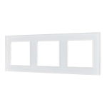 Рамка стеклянная FRM-GLARE-GS-3-WH (Arlight, -)