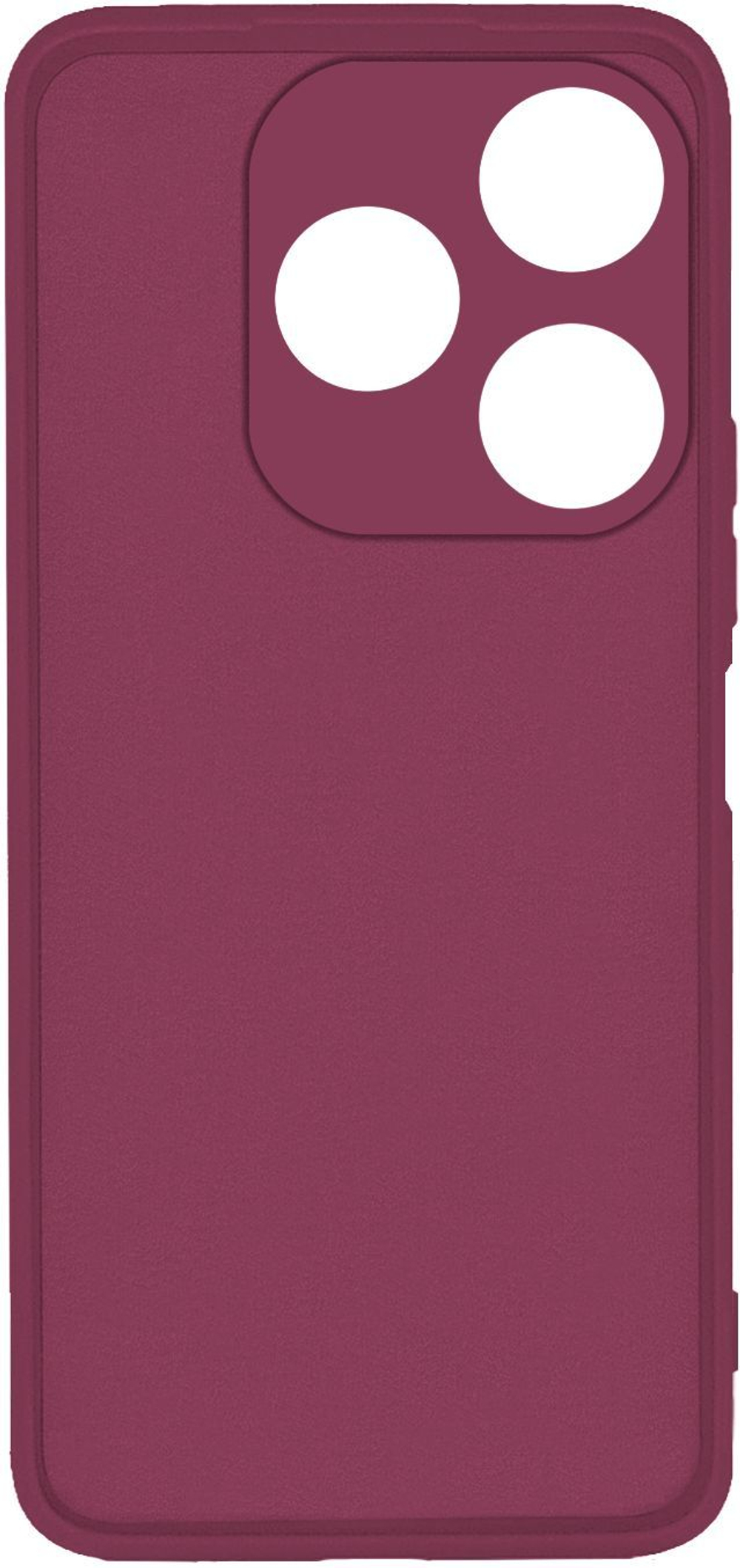 Мягкий Soft Touch чехол из силикона для TECNO SPARK 10C / 10 (не PRO!) с бархатной подкладкой