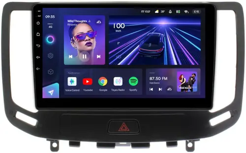 Магнитола для Infiniti G25, G35, G37 2006-2013 - Teyes CC3 монитор 9" QLED на Android 10, Быстрая, CarPlay, 4G SIM-слот