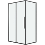 Душевой уголок Grossman Cosmo 100х80 120.K33.02.1080.42.00 профиль Графит сатин стекло прозрачное