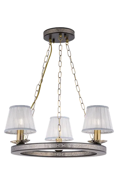 Люстра подвесная Sfera Sveta 85649/3A WENGUE+AB, 3×40 Вт, бронзовая и венге