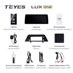 Магнитола для Chery Tiggo 4 Pro 2022-2024+ - Teyes LUX ONE SPLIT монитор 12.3" 2K QLED на Android 10, Быстрая, CarPlay, 4G SIM-слот