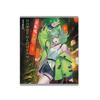 Тетрадь предметная 48л клетка "Manga, Информатика" (ErichKrause)