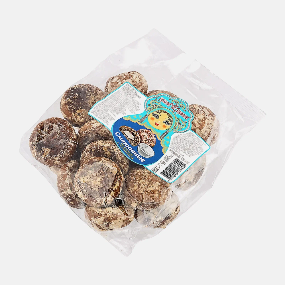 Пряники Сметанные с начинкой 350г