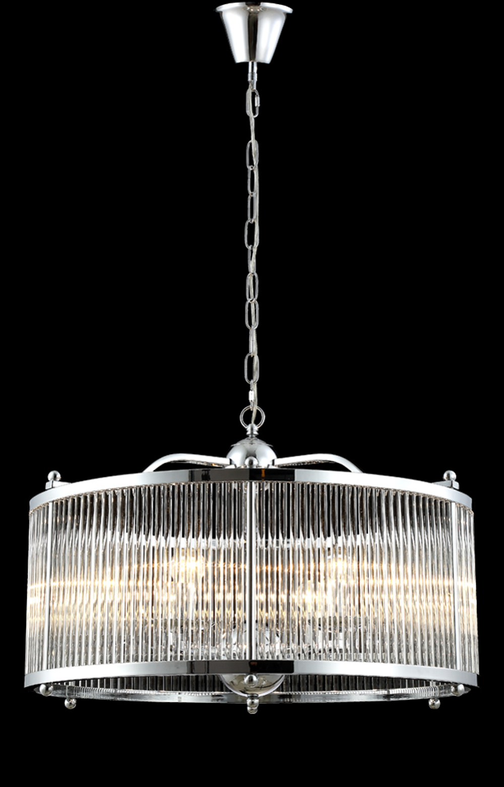 Люстра Crystal Lux TADEO SP6 D600 CHROME/TRANSPARENTE