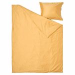 Комплект постельного белья IKEA LUKTJASMIN (ЛЮКТЭСМИН), Односпальный, Желтый, 150x200, 50x80 см