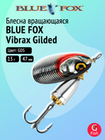 Блесна рыболовная вращающаяся Blue Fox Vibrax Gilded №0, 3 г, GDBST