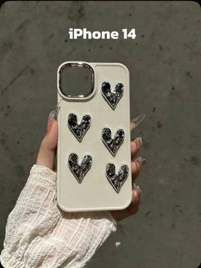 Защитный чехол на айфон 14 бежевый, противоударный чехол на Iphone 14 с защитой камеры, бампер