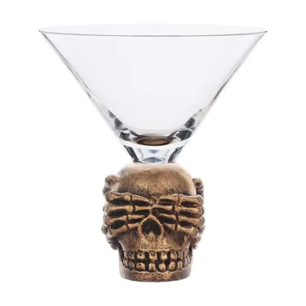 Рюмка коктейльная 220 мл Мартини Череп Skull d 11,8 см h12,5 см P.L. - BarWare [4]