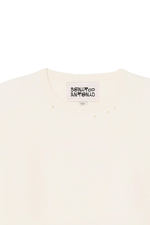 ФУТБОЛКА С ЭФФЕКТОМ ВЫВЕРНУТОЙ ИЗНАНКИ И ПОТЕРТОСТЕЙ — ZARA