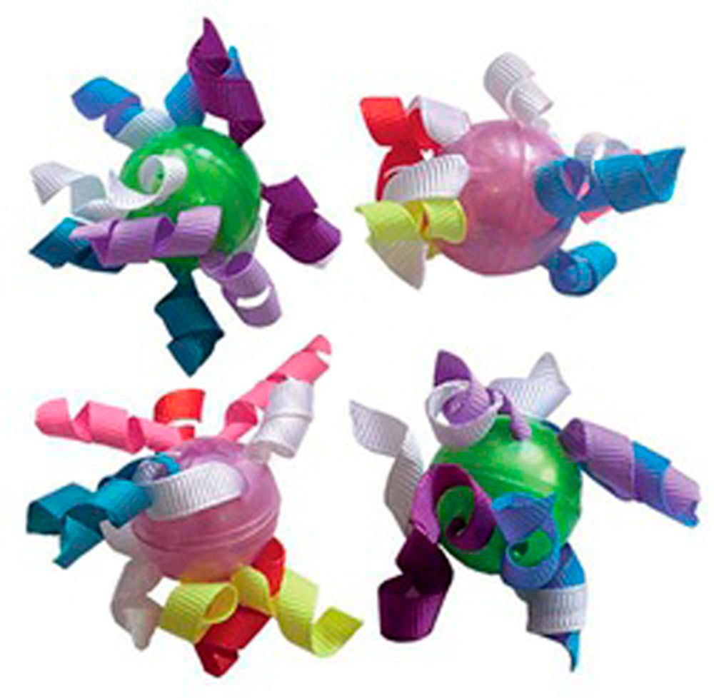 Игрушка КОТЕНОК "Мяч конфетти" для кошек, 2,5 см (4 шт)