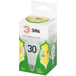 Лампа светодиодная ЭРА GREEN LINE LED A65-30W-830-E27 GL 30Вт груша теплый свет E27 | Лампы cветодиодные Груша (A)