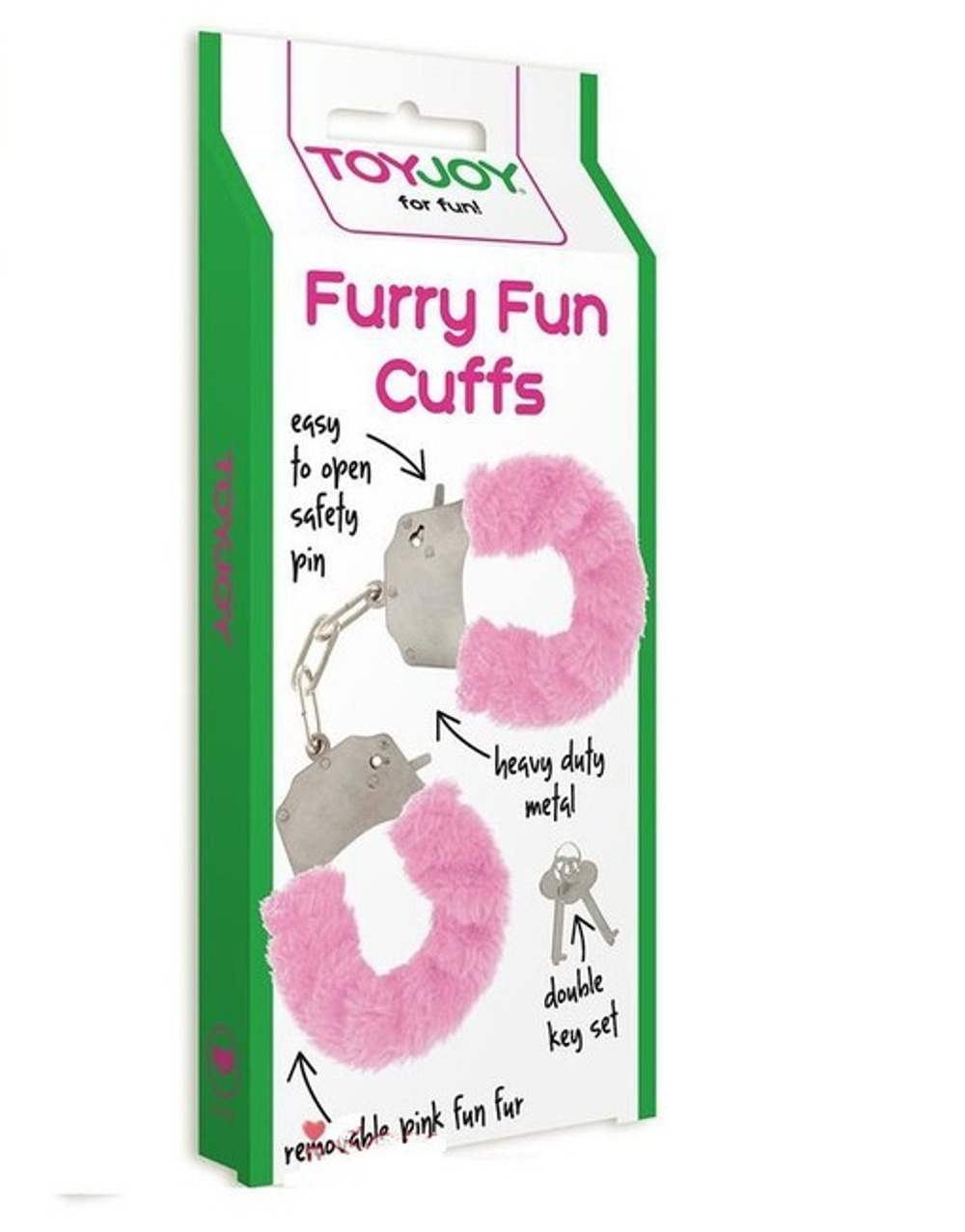 Наручники с мехом Furry Fun Cuffs Pink (Цвет: розовый)