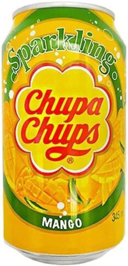 Газированный напиток Чупа Чупс Манго / Chupa Chups Sparkling Mango 0.345 - банка