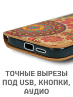 Дизайнерский чехол-книжка для GOOGLE PIXEL 9 / 9 PRO с отделом для наличных, 3 слотами для карт и подставкой