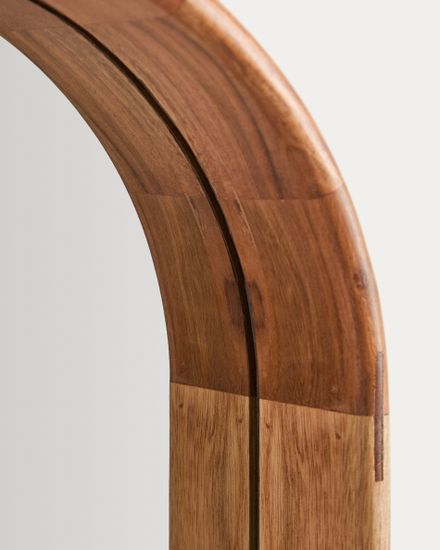 Зеркало Berale из акации, 76 x 33 см
