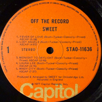 Sweet ‎– Off The Record (Канада 1977г.)