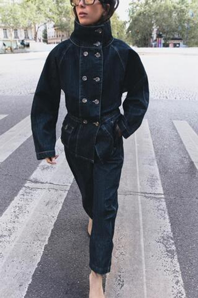 ДЖИНСОВАЯ КУРТКА Z1975 С КОНТРАСТНОЙ СТРОЧКОЙ — ZARA