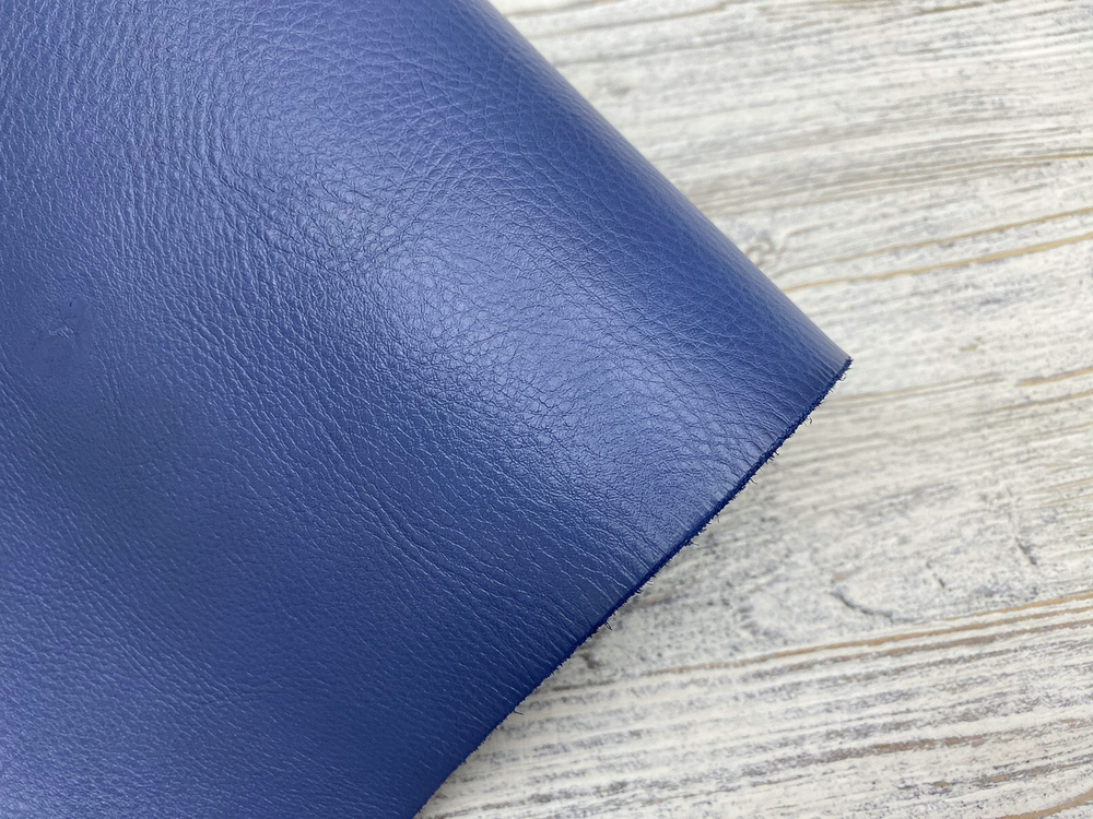 Фактура синей кожи Soft Cornflower Blue