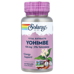Solaray, Vital Extracts, йохимбе, 135 мг, 60 вегетарианских капсул