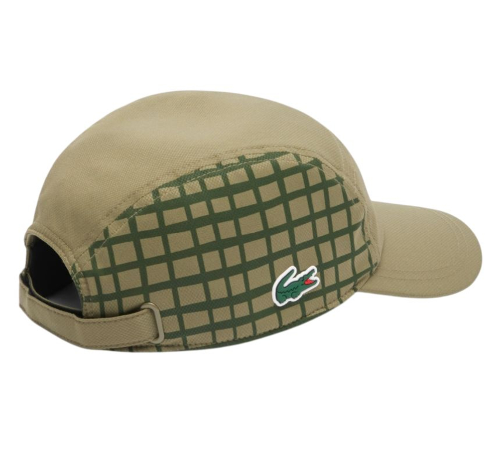 Czapka tenisowa Lacoste Graphic Print Tennis - khaki green