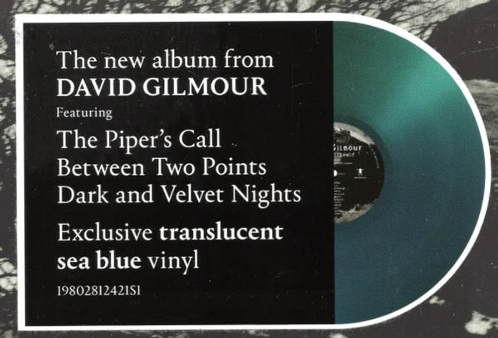 David Gilmour - Luck And Strange - Sea Blue LP