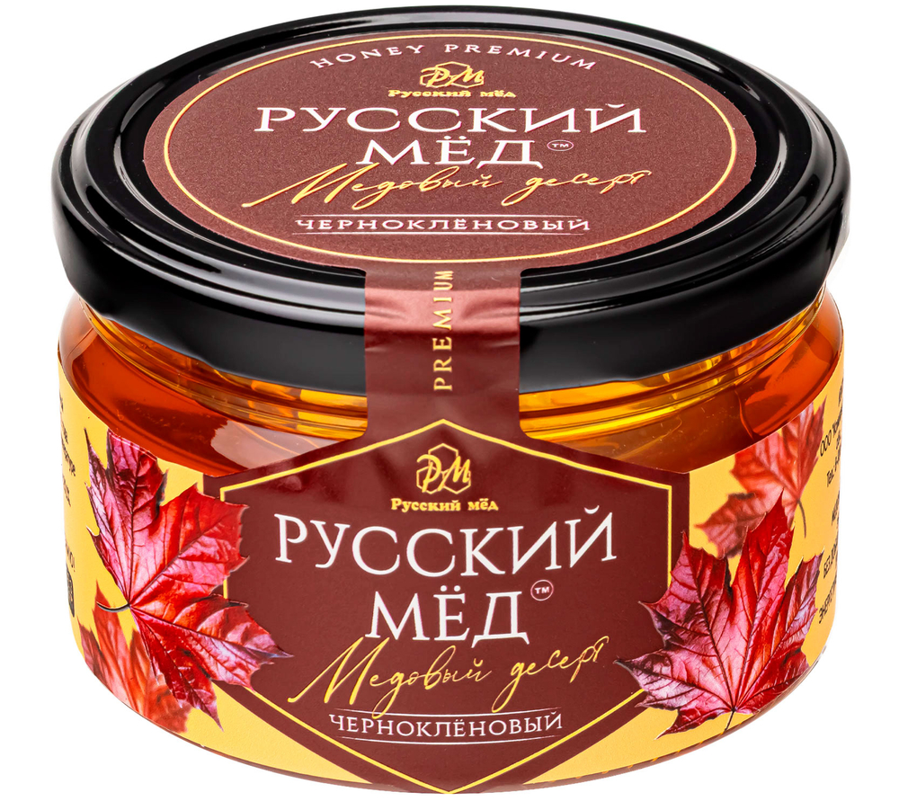 Медовый десерт чёрнокленовый Русский мёд 250 мл