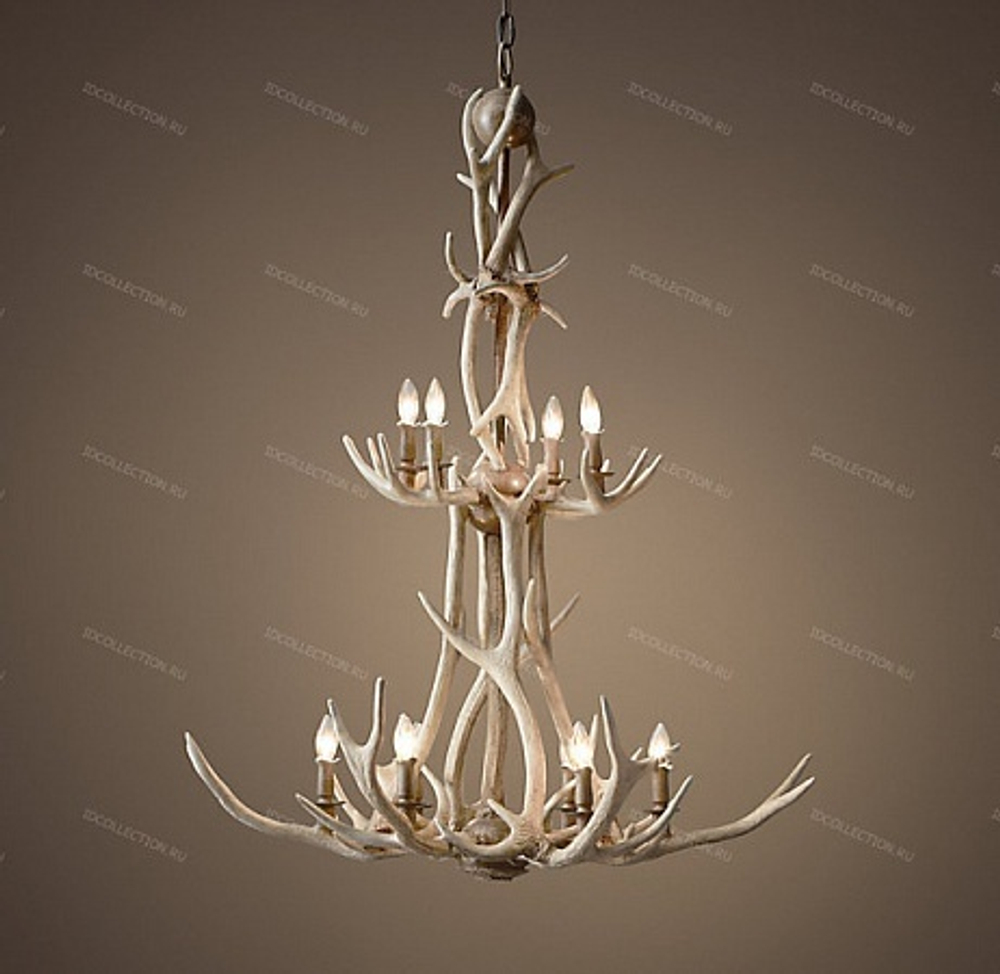 Люстра ADIRONDACK ANTLER TWO-TIER Restoration Hardware