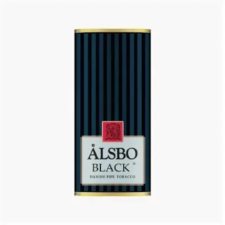 Табак для трубок Alsbo Black 50г ( крепость: Легкая* Аромат: ваниль, лесной орех)