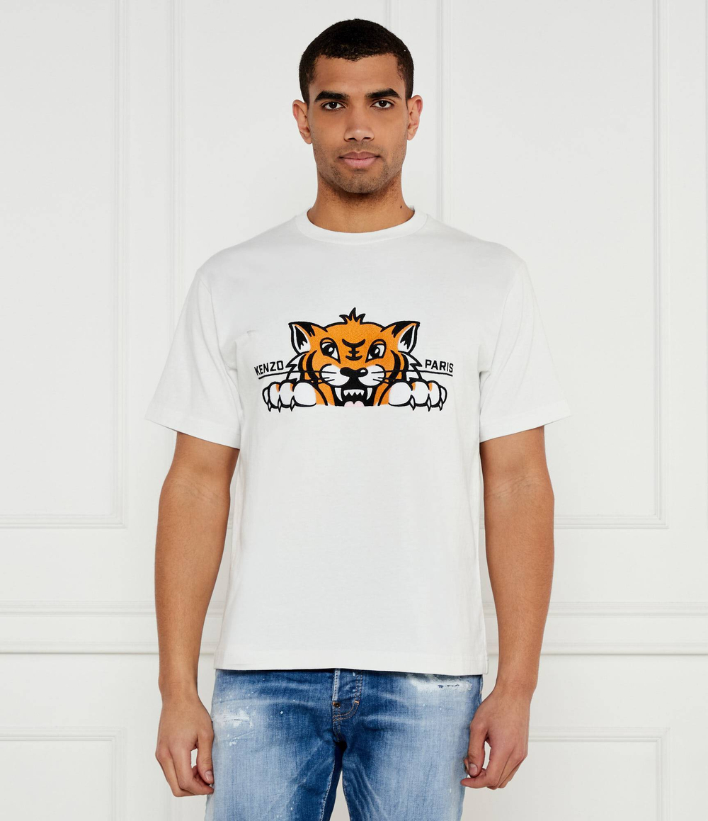 Футболка HAPPY TIGER Kenzo - белый(FF55TS5264SI)