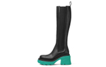 Bottega Veneta Leather Heel Boot Black Water Women"s