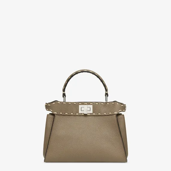 Сумка Fendi Peekaboo Iconic Mini темно-серый