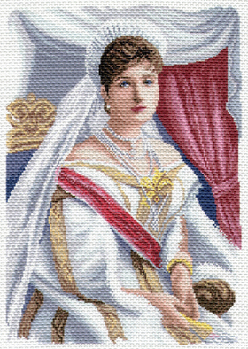 "Императрица Александра Федоровна"-1682 канва с рисунком