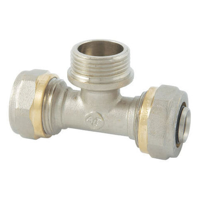Тройник цанговый AltStream 20x1/2" с наружной резьбой