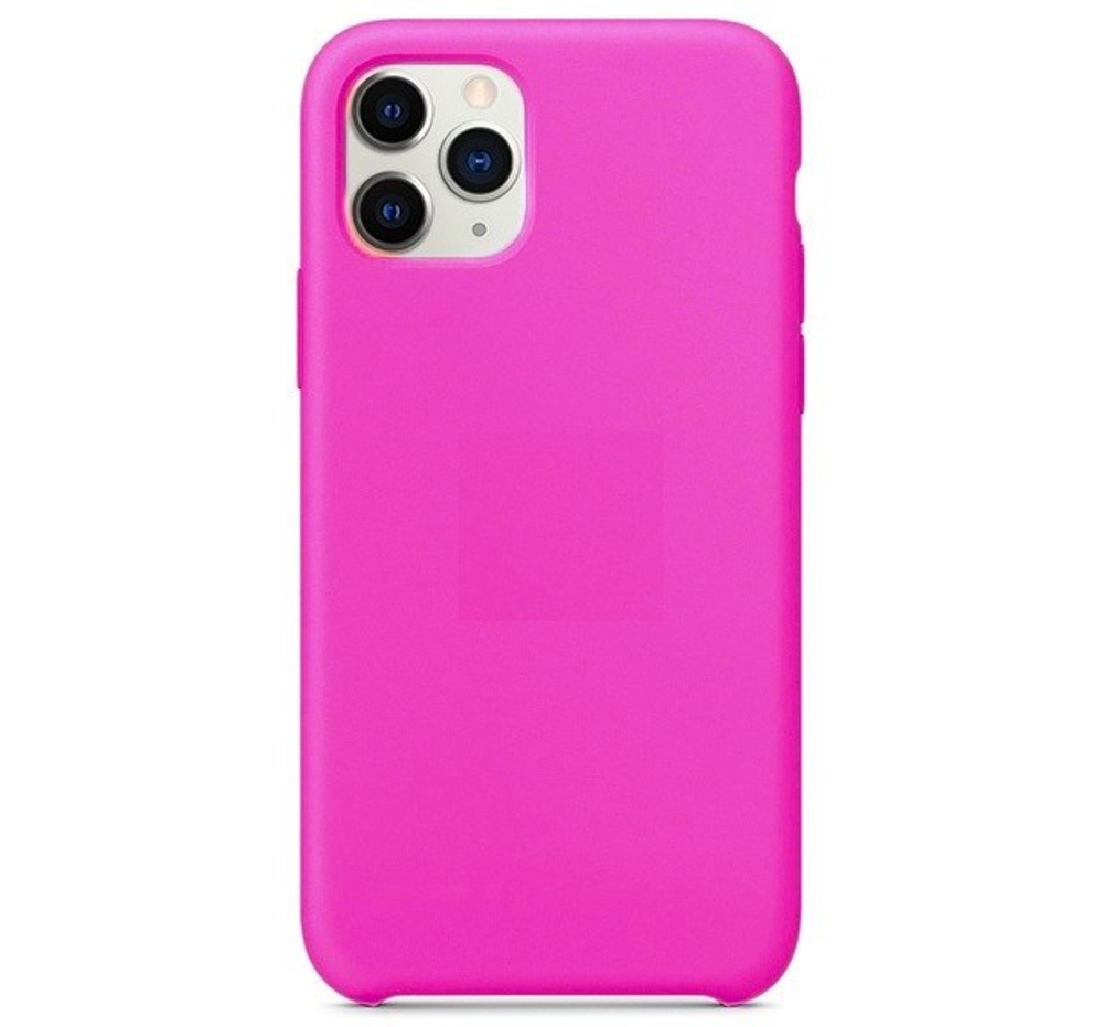 Накладка для i-Phone 13 Pro Silicone icase под оригинал, камера закрыта №54 фруктово-розовая