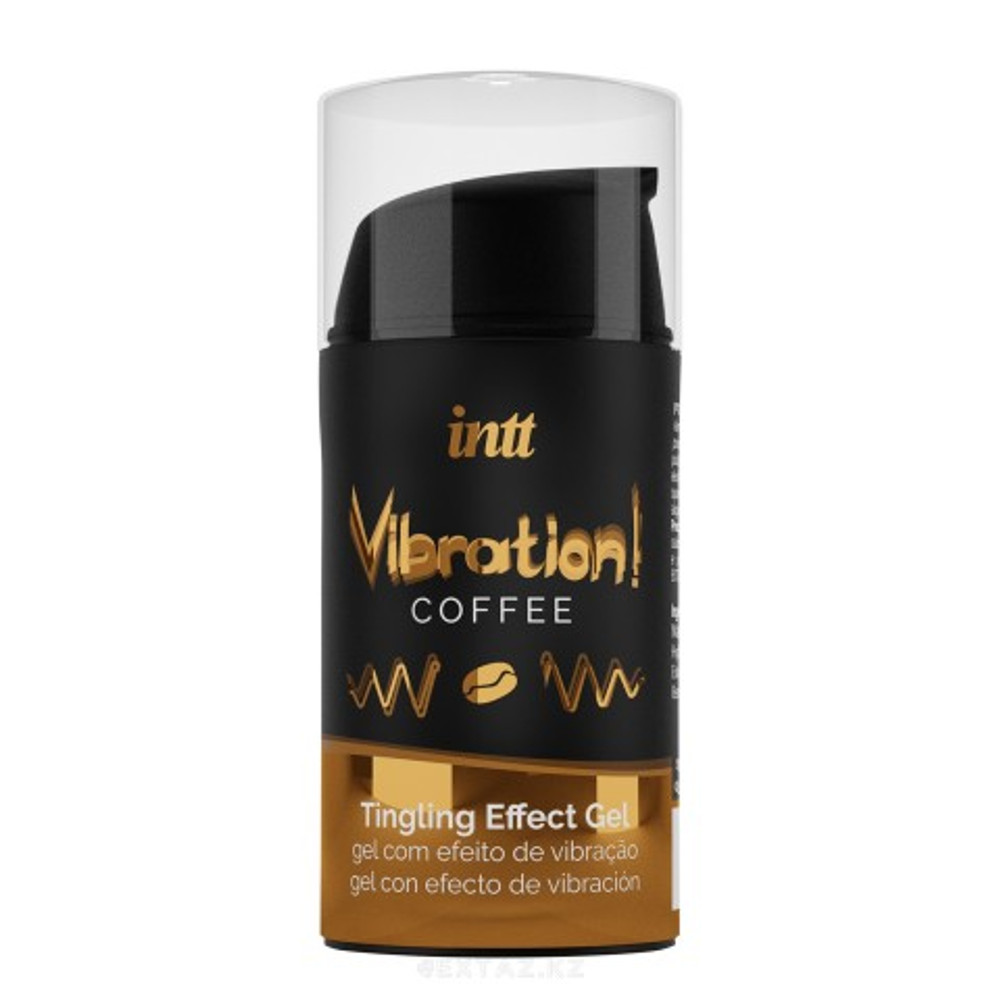 Coffee - Жидкий интимный гель с эффектом вибрации, 15 мл