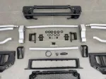 Серебряная дуга переднего бампера и воздухозаборники для Mercedes-Benz G63 AMG 2024+ W465 Гелик кенгурятник защита бампера