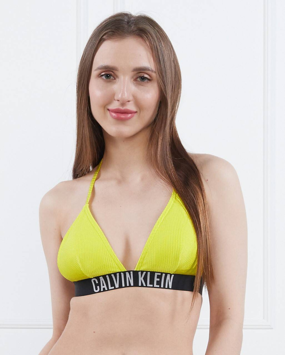 Топ бикини INTENSE POWER RIB-S Calvin Klein Swimwear - желтый(KW0KW01967)