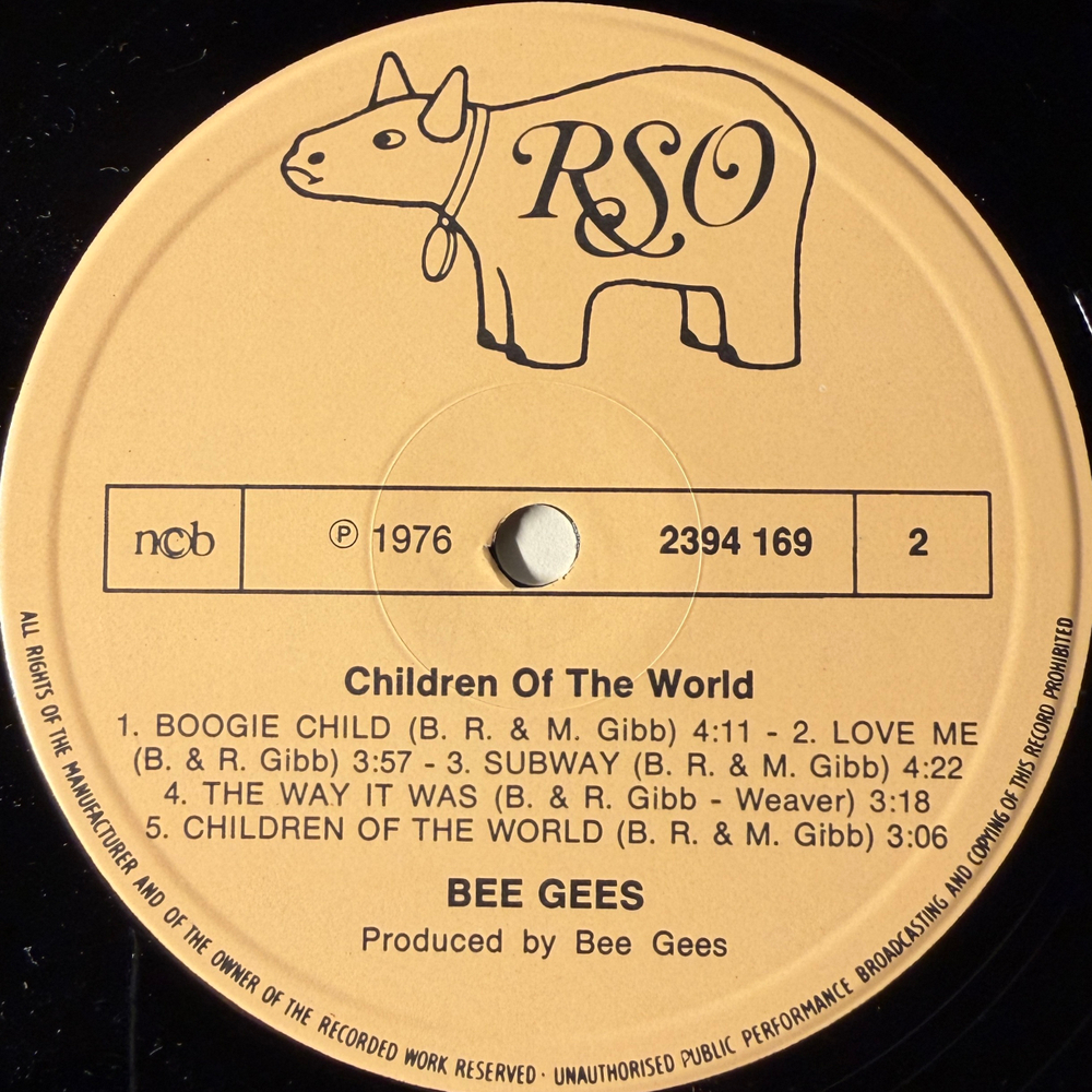 Bee Gees ‎– Children Of The World (Скандинавия 1979г.)