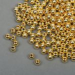 Бусины пластик ⌀6 мм, 500 г, цв.золотой, Magic4Hobby