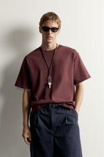 ФУТБОЛКА RELAXED FIT В РУБЧИК — ZARA
