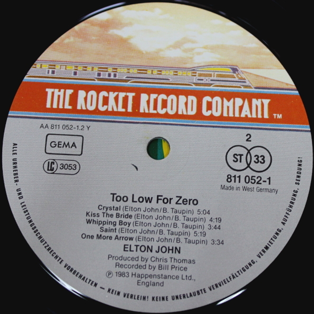 Elton John / Too Low For Zero (LP)
