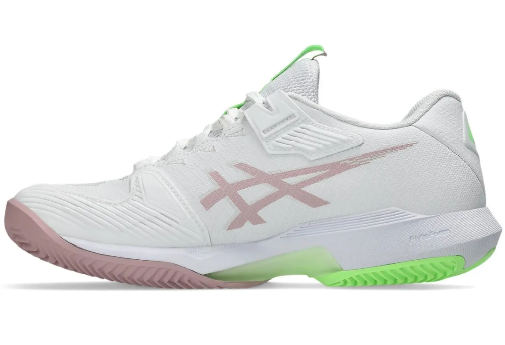 Женские теннисные кроссовки Asics Solution Speed FF 4 Clay - white/morganite